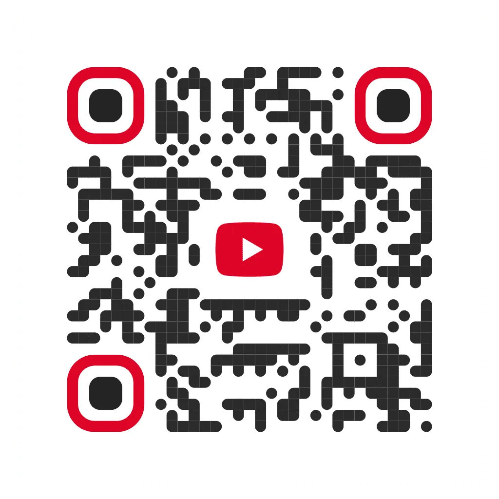 Custom YouTube QR code design